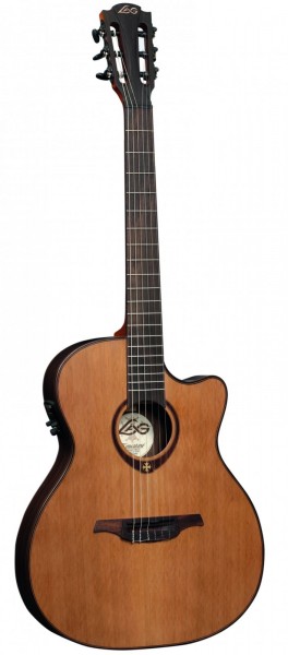 Классическая гитара с подключением LAG TN300A14SCE в магазине Music-Hummer