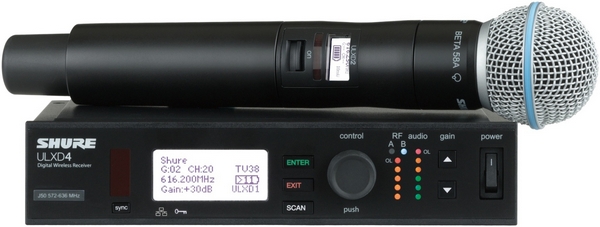 Фото Радиосистема SHURE ULXD24/BETA58 P51 710-782 MHz