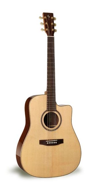 Фото Simon & Patrick SHOWCASE CW ROSEWOOD+Кейс  акустическая гитара Dreadnought, цвет - натуральный