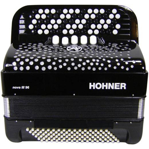 HOHNER Nova III 96 black - Баян Хонер в магазине Music-Hummer