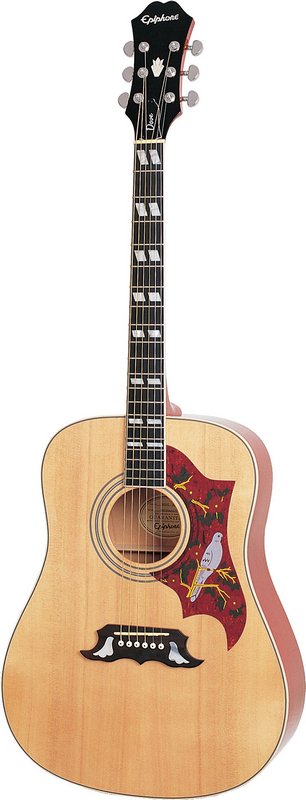 Акустическая гитара EPIPHONE DOVE NATURAL CH HDWE в магазине Music-Hummer