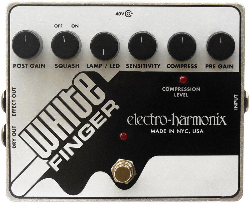 Electro-Harmonix White Finger  гитарная педаль FET Optical Compressor в магазине Music-Hummer