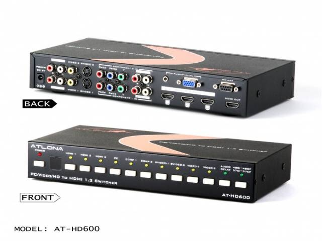 Коммутатор сигналов от разных источников в HDMI Atlona AT-HD600 в магазине Music-Hummer