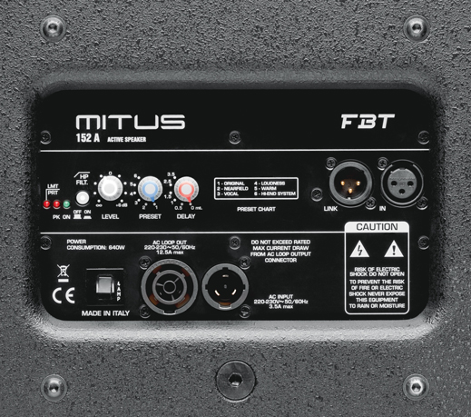 FBT MITUS 152a в магазине Music-Hummer