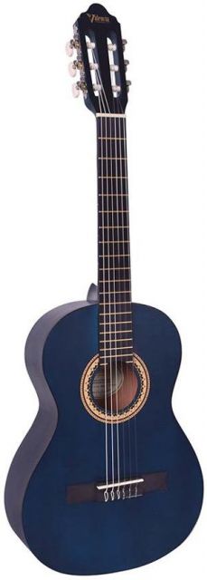  Гитара классическая Valencia VC213TBU 3/4, с анкером, синяя в магазине Music-Hummer