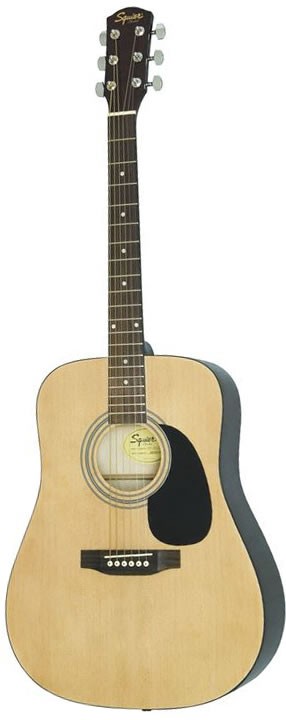 Акустическая гитара с аксессуарами FENDER SQUIER SA-105 NATURAL PACK в магазине Music-Hummer