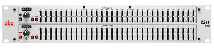 DBX 231SV 2-канальный 1/3 октавный графический эквалайзер в магазине Music-Hummer