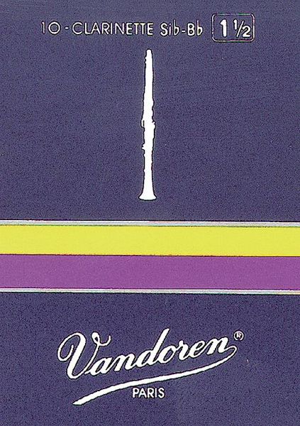 Vandoren CR113  трости для кларнета Eb , традиционные (синяя пачка), №3, (упаковка 10 шт. ) в магазине Music-Hummer