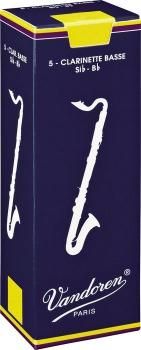 Vandoren CR121  трости для бас-кларнета, традиционные (синяя пачка), №1, (упаковка 5 шт. ) в магазине Music-Hummer