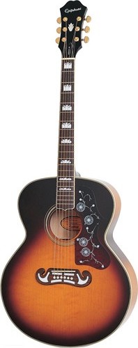 Акустическая гитара EPIPHONE EJ-200 VINT. SUNBURST GLD в магазине Music-Hummer
