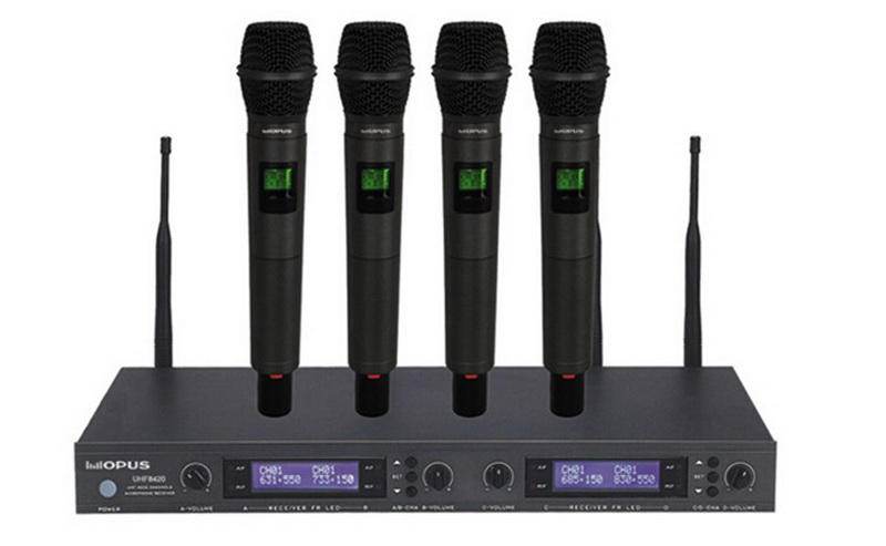 Радиосистема 4 ручных микрофона OPUS UHF 8420HH в магазине Music-Hummer