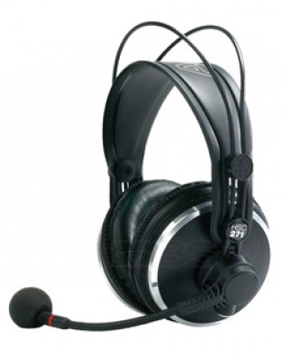 AKG HSC271 закрытая гарнитура: наушники K271 с конденсаторным микрофоном (провод заказывается отдельно) в магазине Music-Hummer