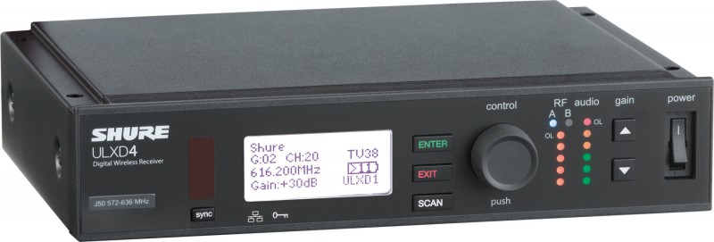 Приемник SHURE ULXD4 P51 710-782 MHz в магазине Music-Hummer