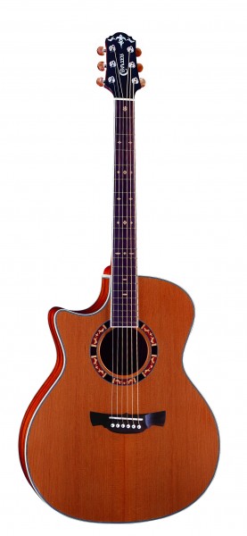 Электроакустическая гитара леворукая CRAFTER GAE-15L/N + Чехол  в магазине Music-Hummer