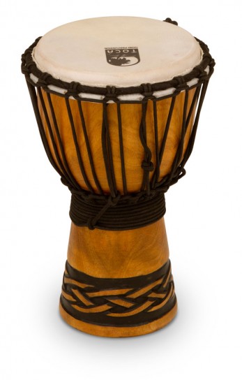 Фото TOCA TODJ-8CK Origins Series Wood Rope Tuned Wood Djembe Celtic Knot Small 