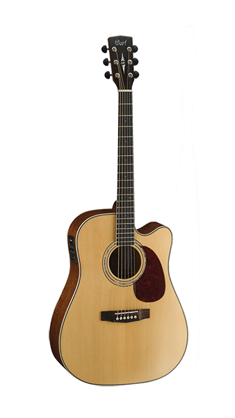 MR710F-NAT MR Series Электро-акустическая гитара, с вырезом, цвет натуральный глянцевый, Cort в магазине Music-Hummer
