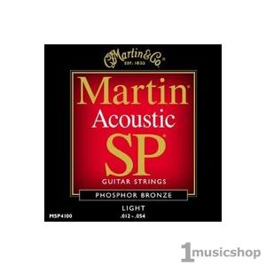 Martin 41MSP4100  струны для акустической гитары 12-54, фосфор/ бронза в магазине Music-Hummer