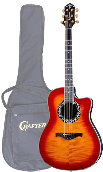 Электроакустическая гитара CRAFTER FSG-280EQ/CS + Чехол  в магазине Music-Hummer