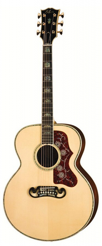 Электроакустическая гитара GIBSON J-200 CUSTOM ANTIQUE NATURAL в магазине Music-Hummer