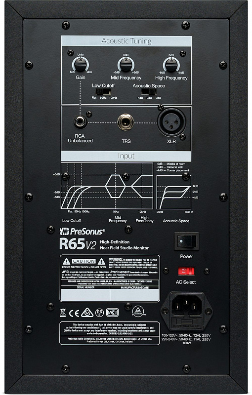 Активный студийный монитор PreSonus R65 v2 (bi-amp) в магазине Music-Hummer