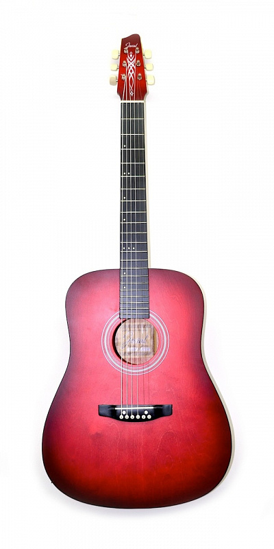 Акустическая гитара JOVIAL DB - красная в магазине Music-Hummer