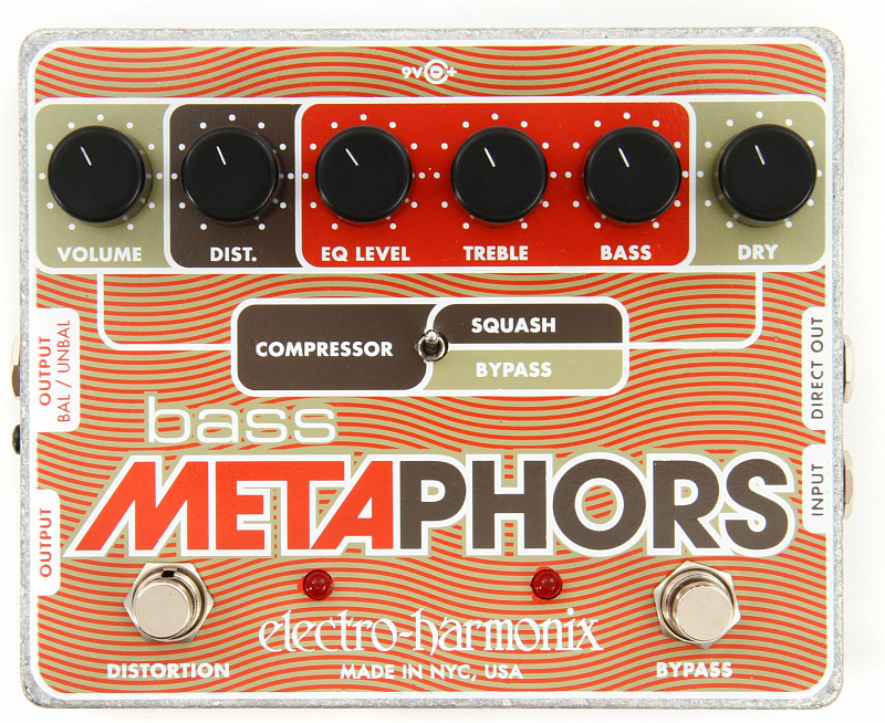 Electro-Harmonix Bass Metaphors Преамп для бас гитары Distortion в магазине Music-Hummer