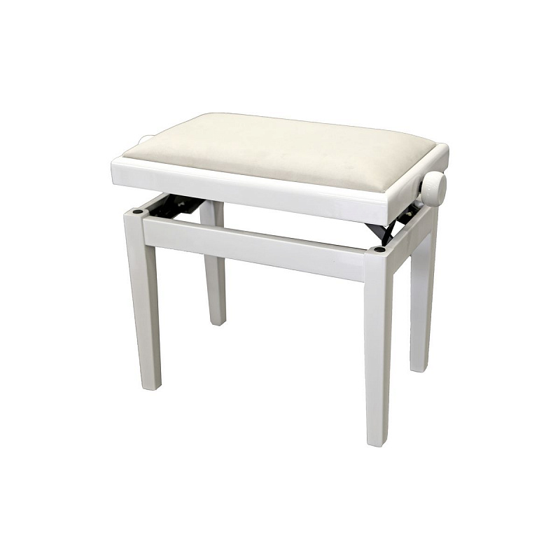Банкетка для фортепиано Hidrau X24 White Gloss в магазине Music-Hummer