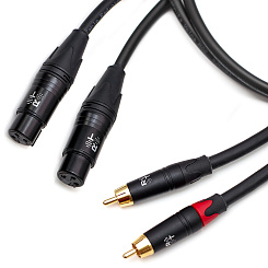 Кабель межблочный 2XLR-2RCA Radiotehnika Volna M02 (female) 1 m