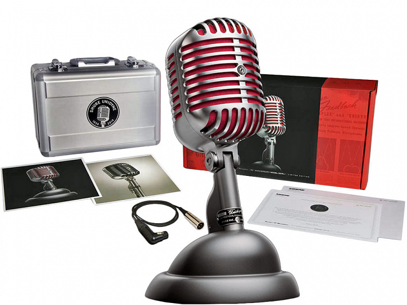 SHURE 5575LE Unidyne 55 динамический кардиоидный вокальный микрофон в магазине Music-Hummer