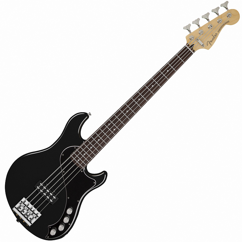 FENDER SQUIER DELUXE DEMENTION BASS V (MN) BLK пятиструнная бас-гитара, цвет черный в магазине Music-Hummer