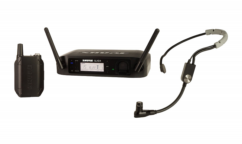 SHURE GLXD14E/SM35 цифровая радиосистема с головным микрофоном SM35, 2.4 GHz в магазине Music-Hummer
