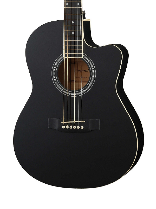HS-3911-BK Акустическая гитара, с вырезом, черная, Naranda в магазине Music-Hummer
