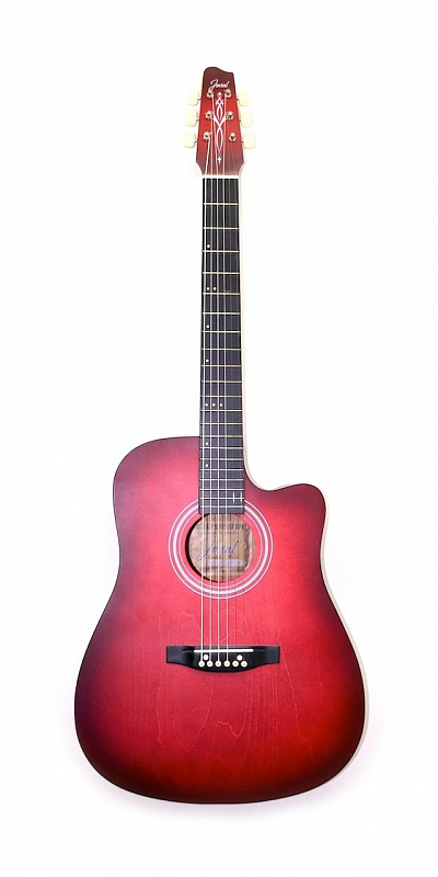 Акустическая гитара JOVIAL DBC - красная в магазине Music-Hummer