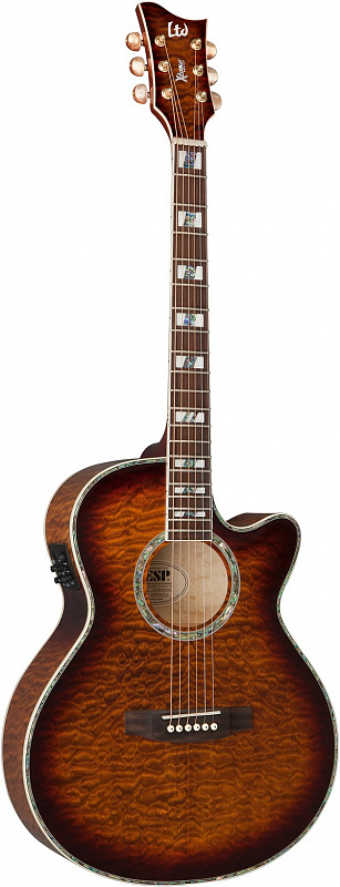 Электроакустическая гитара ESP XAC30E QM DBSB в магазине Music-Hummer