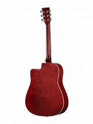 Акустическая гитара, с вырезом, цвет натуральный, Caraya F641-N