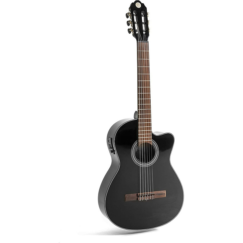 Гитара электроакустическая классическая NAVARREZ NV162 BLACK 4/4 в магазине Music-Hummer