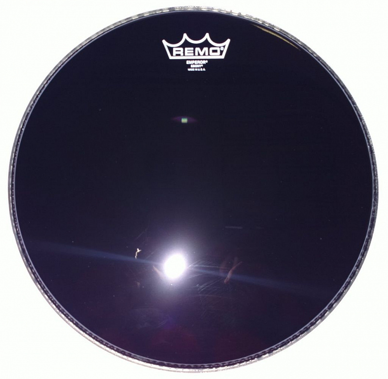 Remo BE-0018-ES  18" Ebony Emperor пластик для барабана чёрный, двойной в магазине Music-Hummer