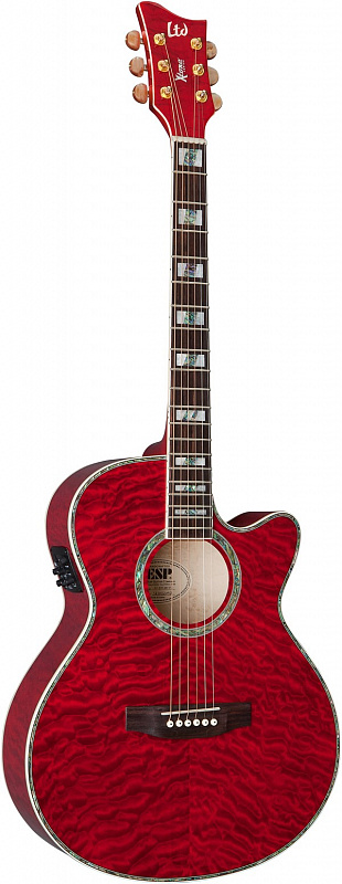 Электроакустическая гитара ESP XAC30E QM STR в магазине Music-Hummer