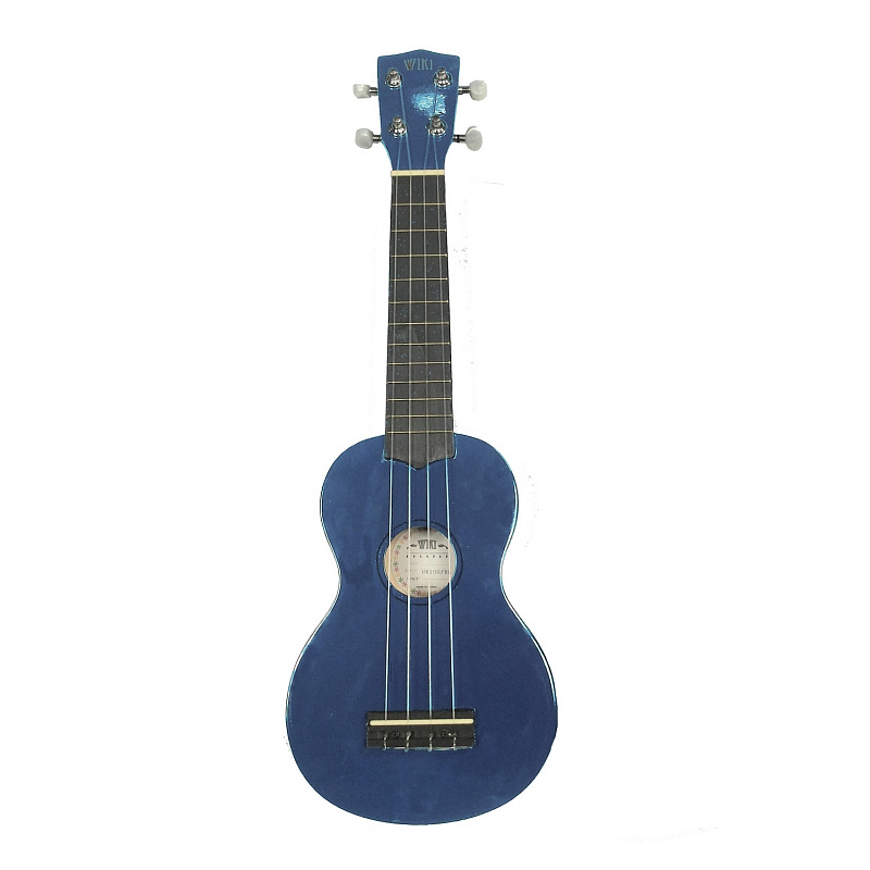 WIKI UK10G BBL -  гитара укулеле сопрано, клен, цвет синий глянец, чехол в комплекте в магазине Music-Hummer