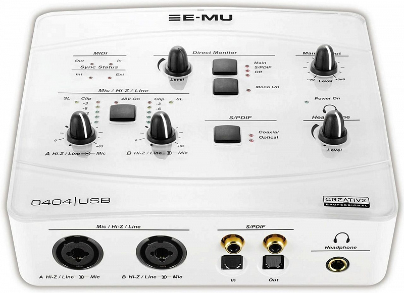 Creative Professional E-Mu 0404 USB White в магазине Music-Hummer
