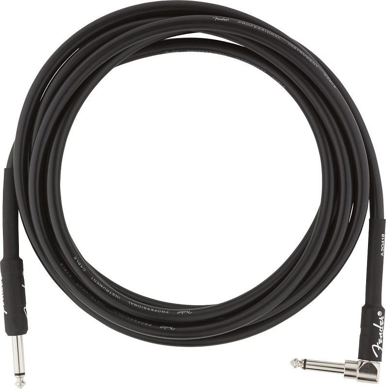 Фото Кабель FENDER 10' ANGLE INST CABLE Black