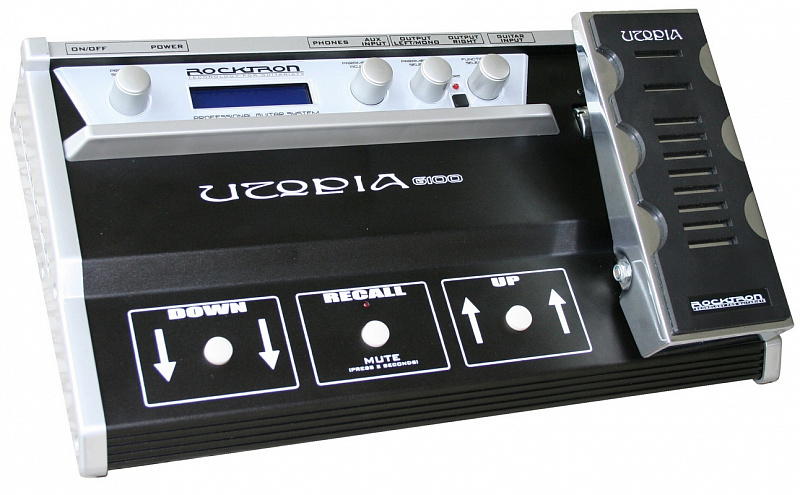ROCKTRON UTOPIA G100 Напольный гитарный процессор эффектов 64 заводских + 64 редактируемых пресета в магазине Music-Hummer