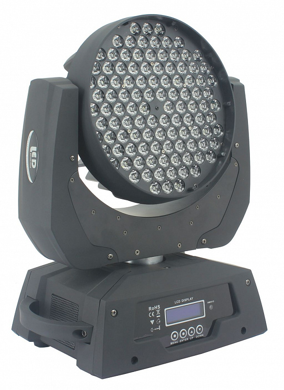 Nightsun SPB018  вращающ. голова WASH  на LED 108 x 3W RGBW, DMX, звук актив, авто. в магазине Music-Hummer