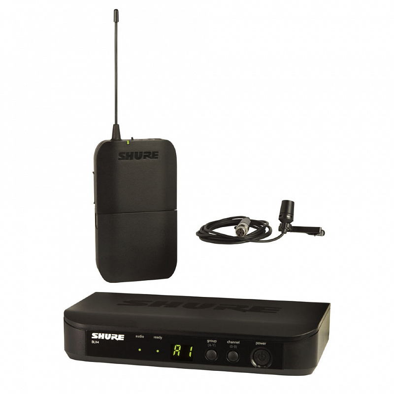 SHURE BLX14RE/CVL K3E 606-636 MHz радиосистема c петличным микрофоном CVL, крепление в рэк в комплекте в магазине Music-Hummer