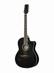 Акустическая гитара, с вырезом, черная Caraya C901T-BK