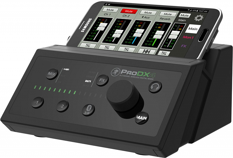 MACKIE ProDX4 цифровой микшер с Bluetooth управлением в магазине Music-Hummer