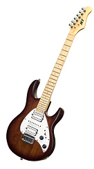 Электрогитара JET USL 240 MusicMan Steve Morse цвет BRB темно-бордовый санберст