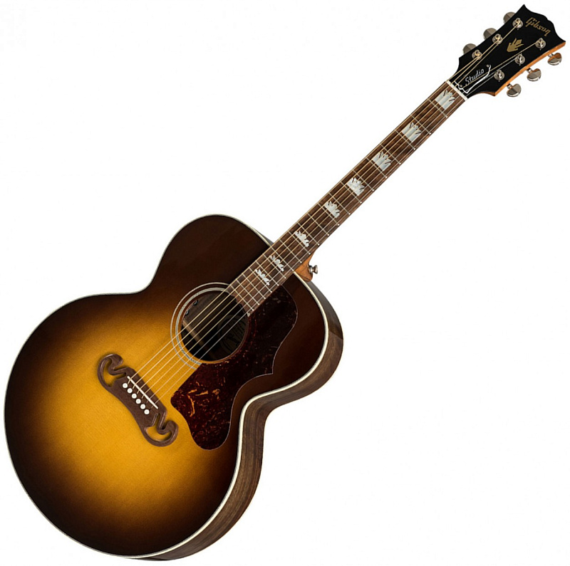 Фото Gibson 2019 J-200 Studio (Burst) Walnut Burst