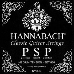 Комплект струн для классической гитары Hannabach 850MT Black PSP