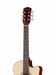 FT-D38-N Акустическая гитара, с вырезом, цвет натуральный, Fante